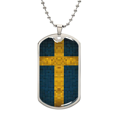 Personalized Flag of Sweden Necklace