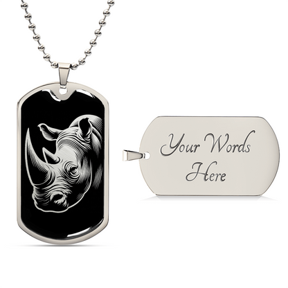 Rhinoceros Necklace
