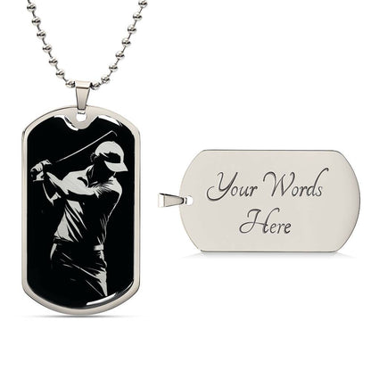 Personalized Golf Necklace
