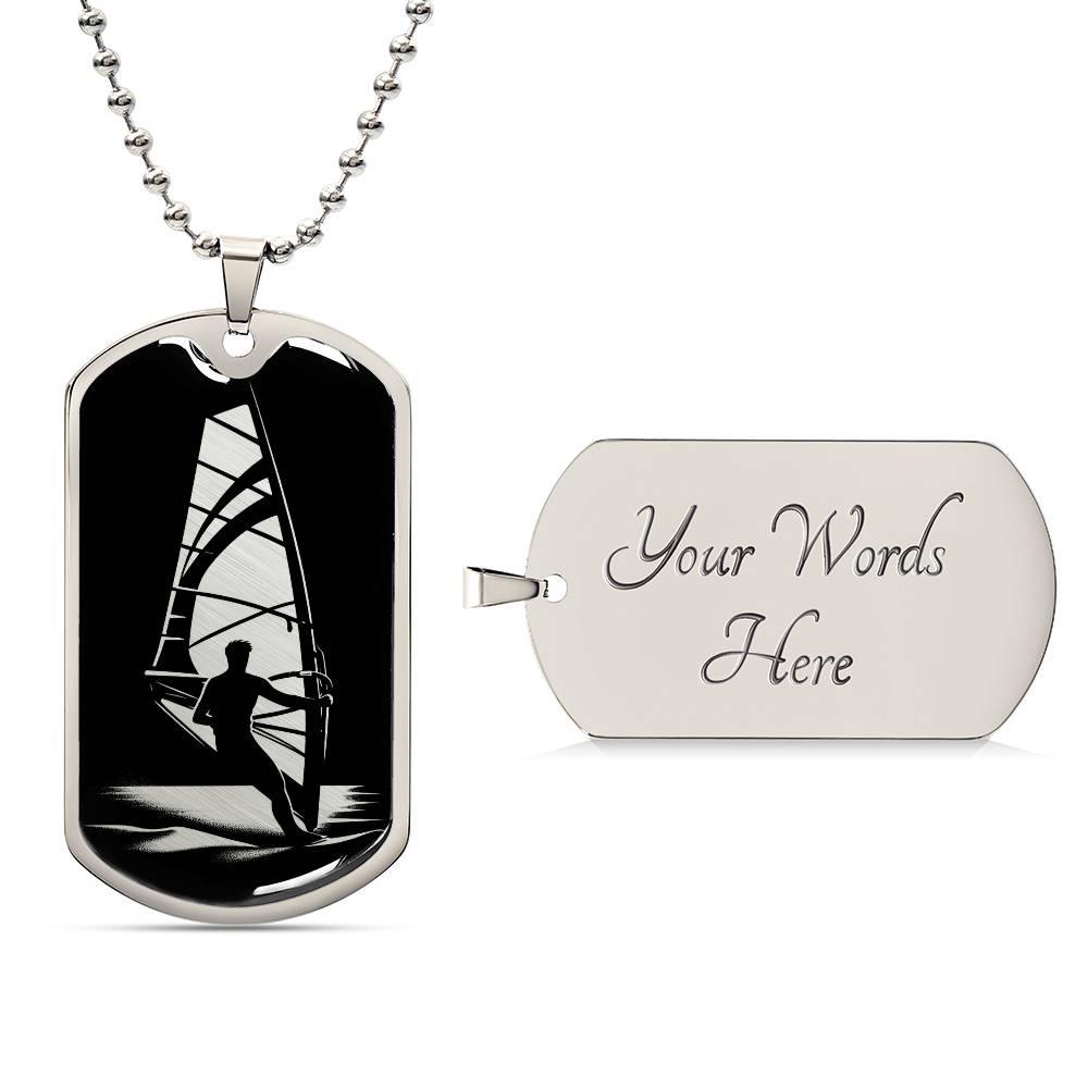 Personalized Windsurfing Necklace