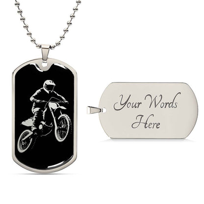 Copy Dirt Bike Motocross Necklace