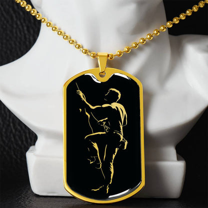 Personalized Rock Climbing Necklace