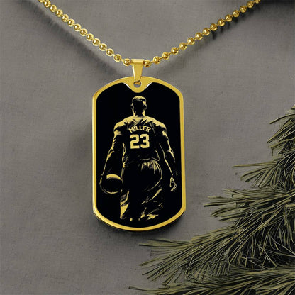 Personalized Basketball Necklace