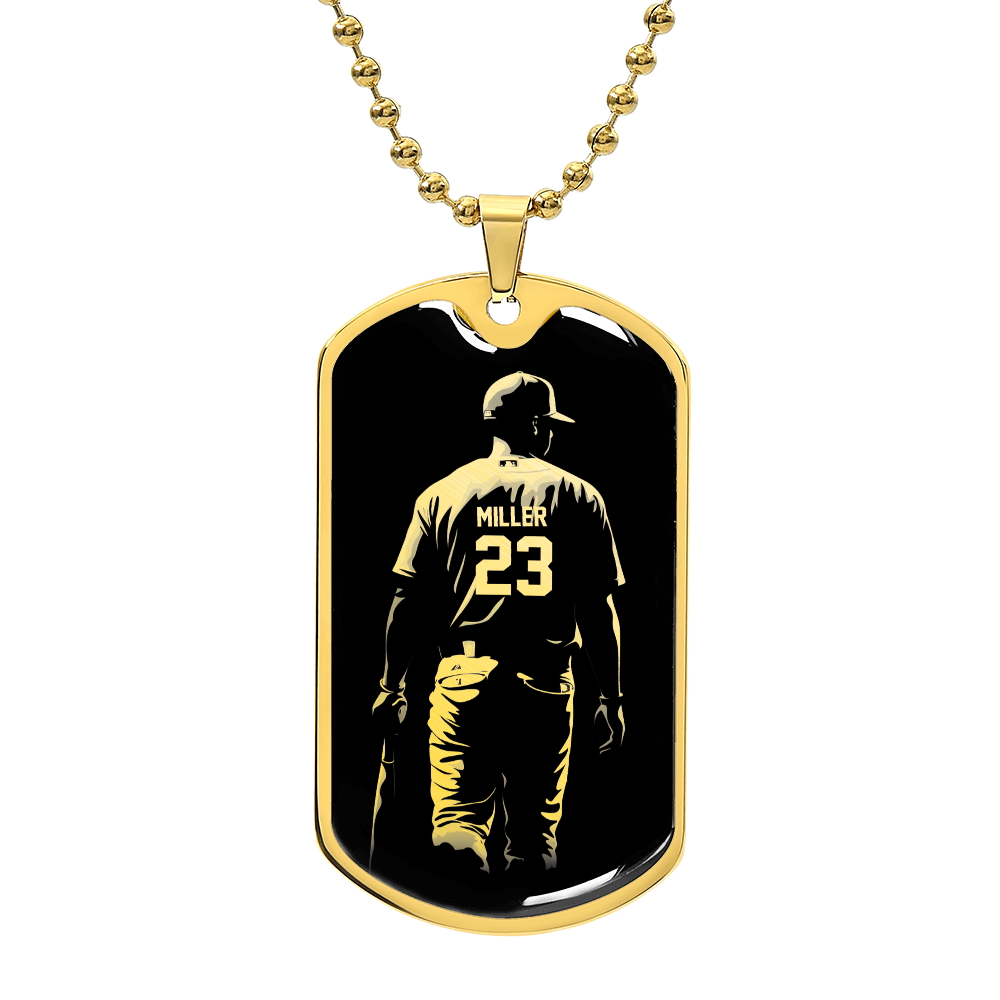 Personalized Baseball Necklace