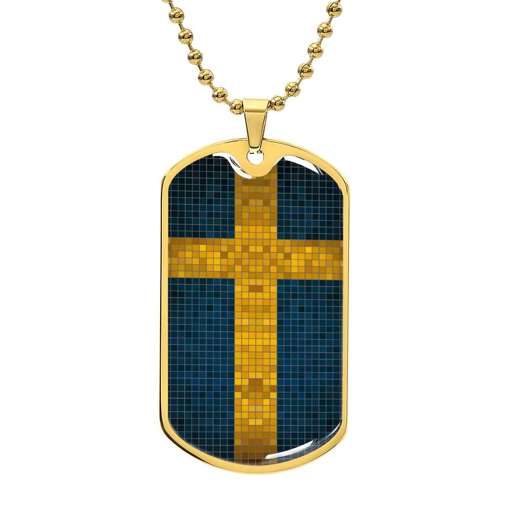 Personalized Flag of Sweden Necklace