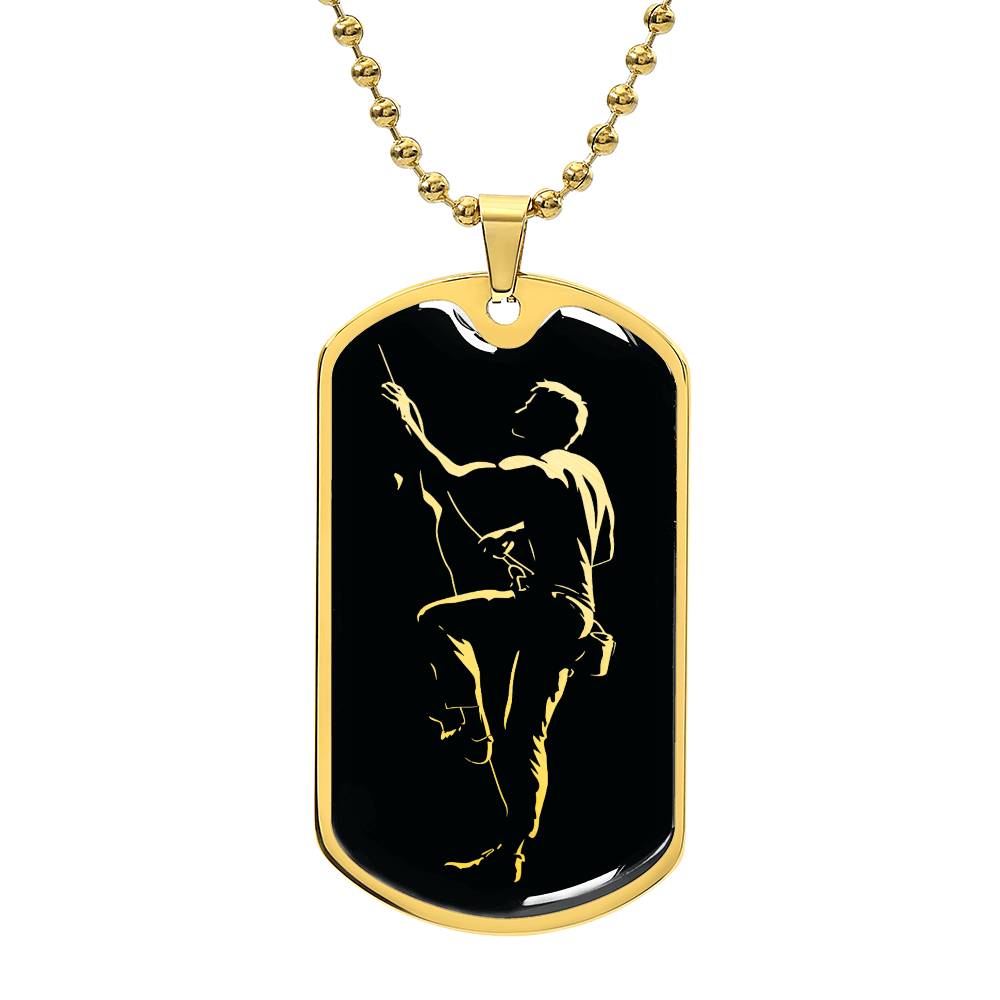 Personalized Rock Climbing Necklace