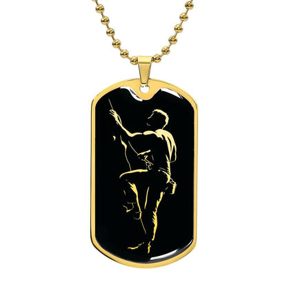 Personalized Rock Climbing Necklace