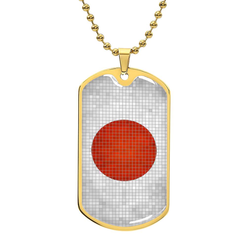 Personalized Japan Flag Necklace