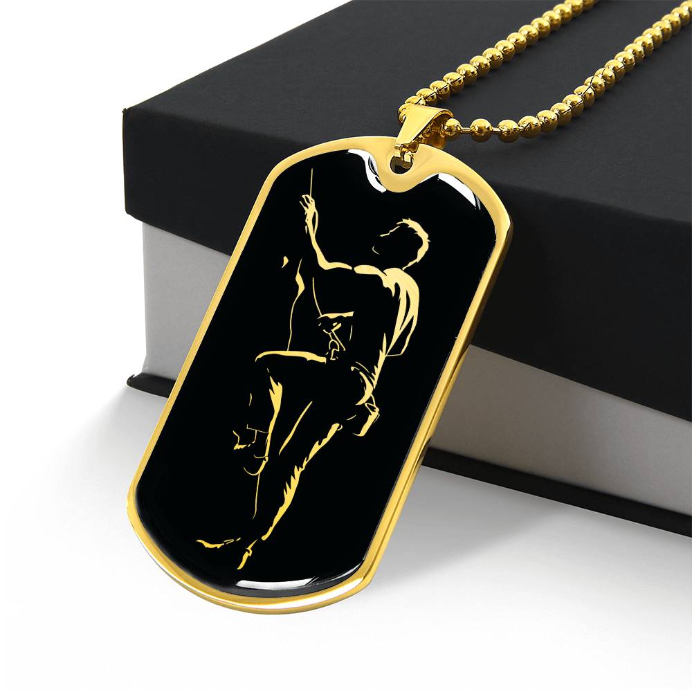 Personalized Rock Climbing Necklace
