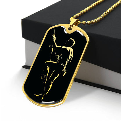Personalized Rock Climbing Necklace