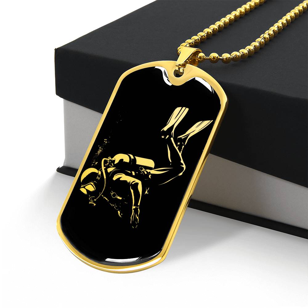 Personalized Scuba Diving Necklace