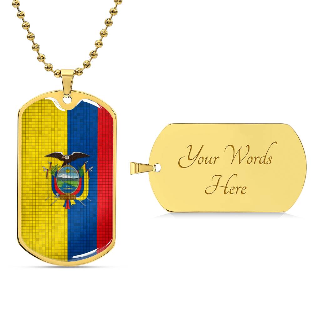 Personalized Flag of Ecuador