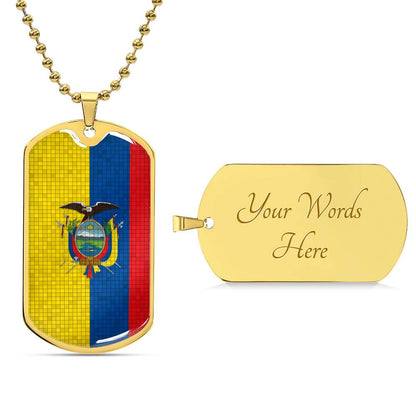 Personalized Flag of Ecuador