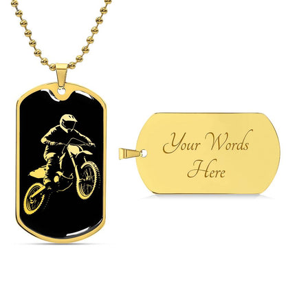 Copy Dirt Bike Motocross Necklace