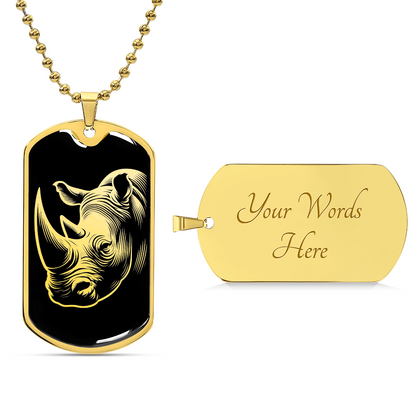Rhinoceros Necklace