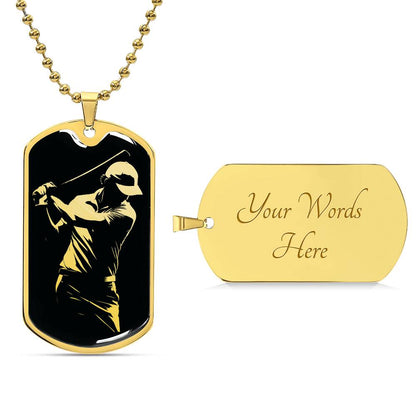 Personalized Golf Necklace
