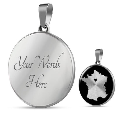 France Necklace - France Gift