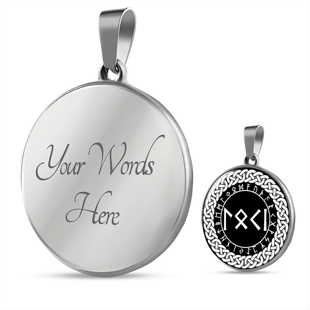 Loki Pendant - Loki Runes Necklace