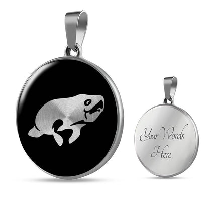 Manatee Necklace - Sea Cow Pendant