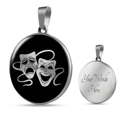 Drama Necklace - Theater Mask Necklace