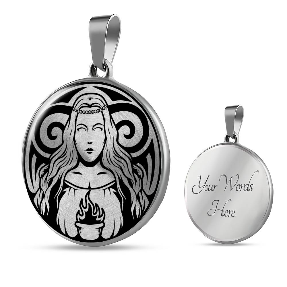 Brighid necklace - Celtic Hearth Goddess