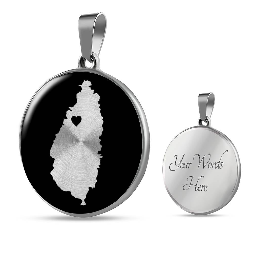 Saint Lucia Necklace - Saint Lucia Gift