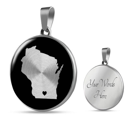 Wisconsin Necklace - Wisconsin Gift