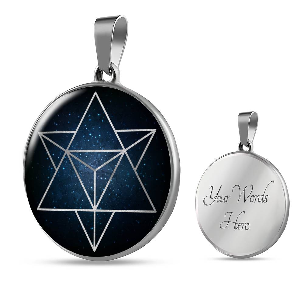 Merkaba pendant - Sacred Geometry Necklace
