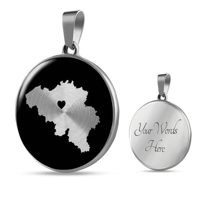 Belgium Necklace - Belgium Gift