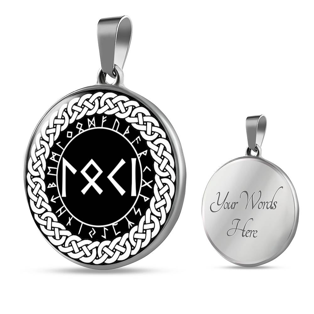 Loki Pendant - Loki Runes Necklace