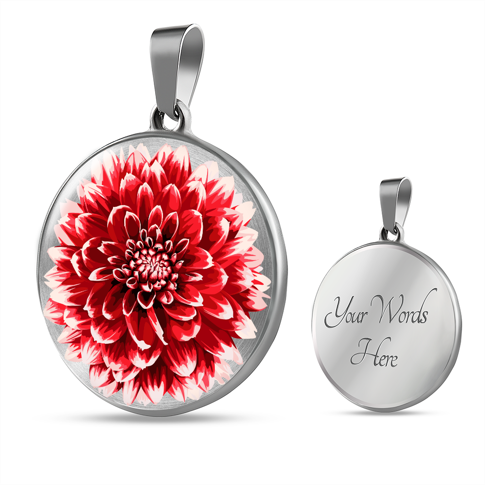 Dahlia Flower Necklace