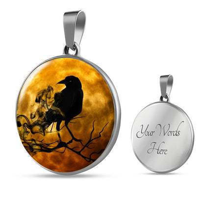 Raven Necklace - Crow Necklace - Gothic jewelry