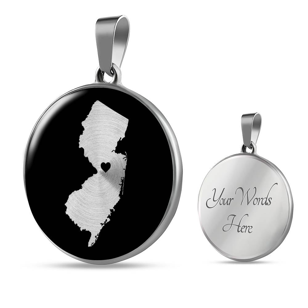 New Jersey Necklace - New Jersey Gift