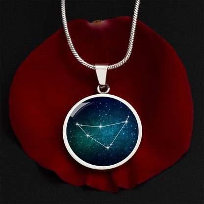 Capricorn Necklace - zodiac necklace, constellation necklace