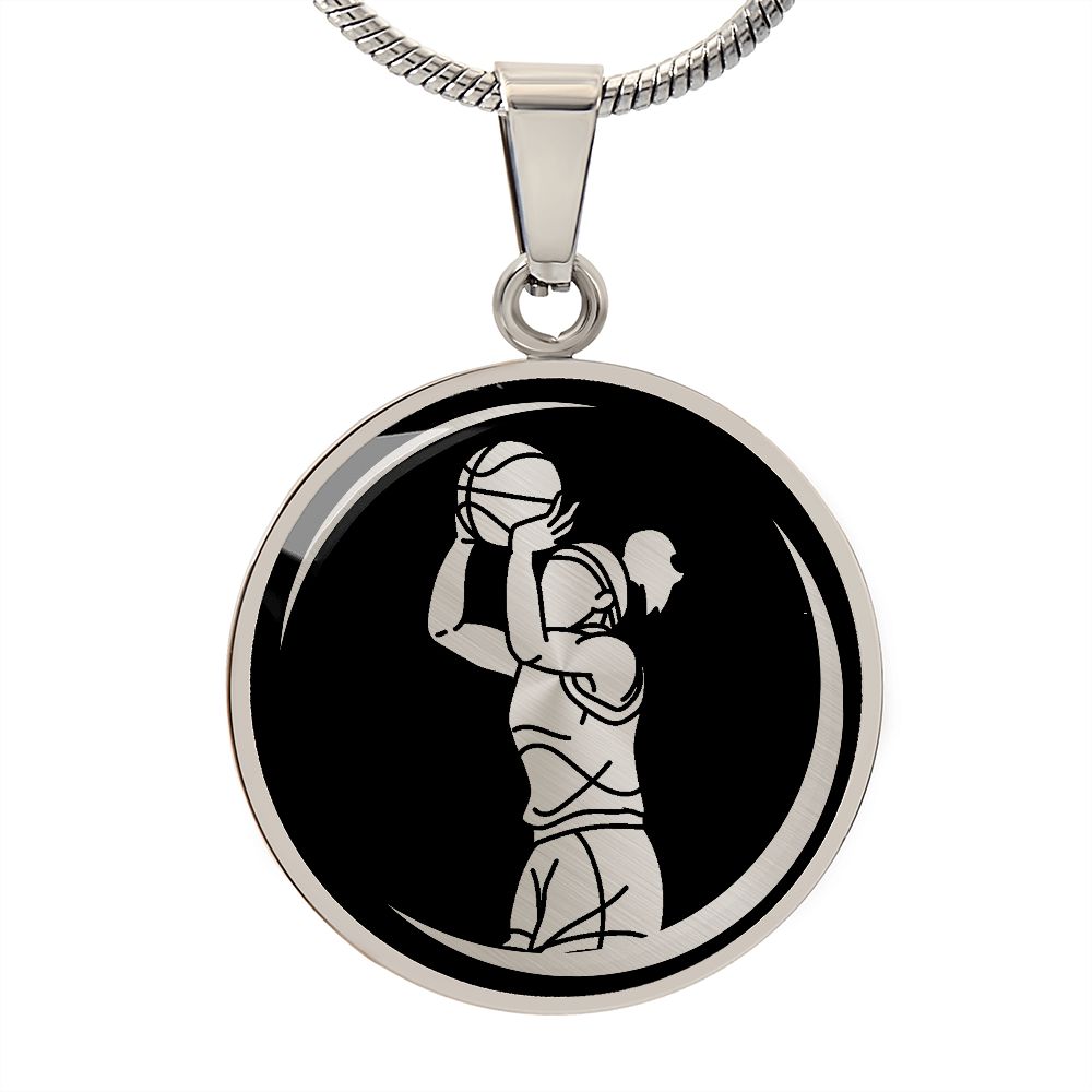 Woman Basketball Necklace