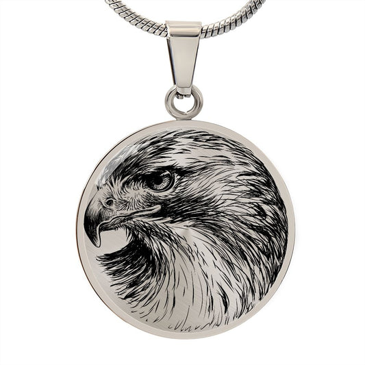 Red Tailed Hawk Necklace