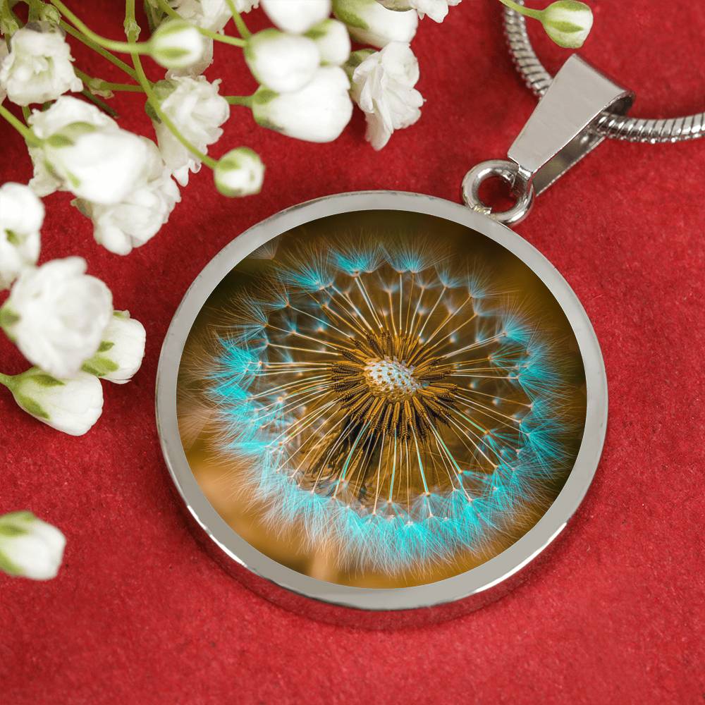 Dandelion Necklace - Birthday gift for her - Anniversary gift for her