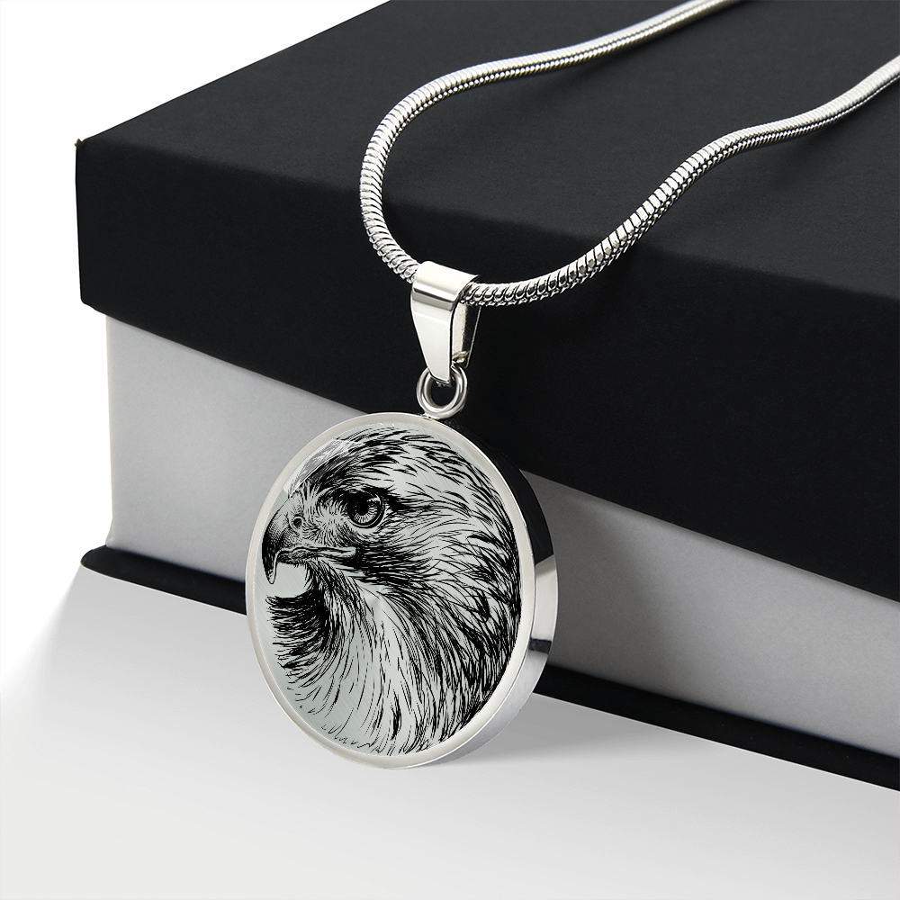 Red Tailed Hawk Necklace