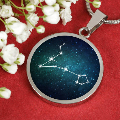 Pisces Necklace - zodiac necklace, constellation necklace