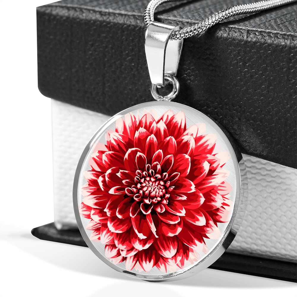Dahlia Flower Necklace