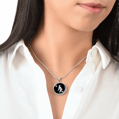 Woman Volleyball Necklace
