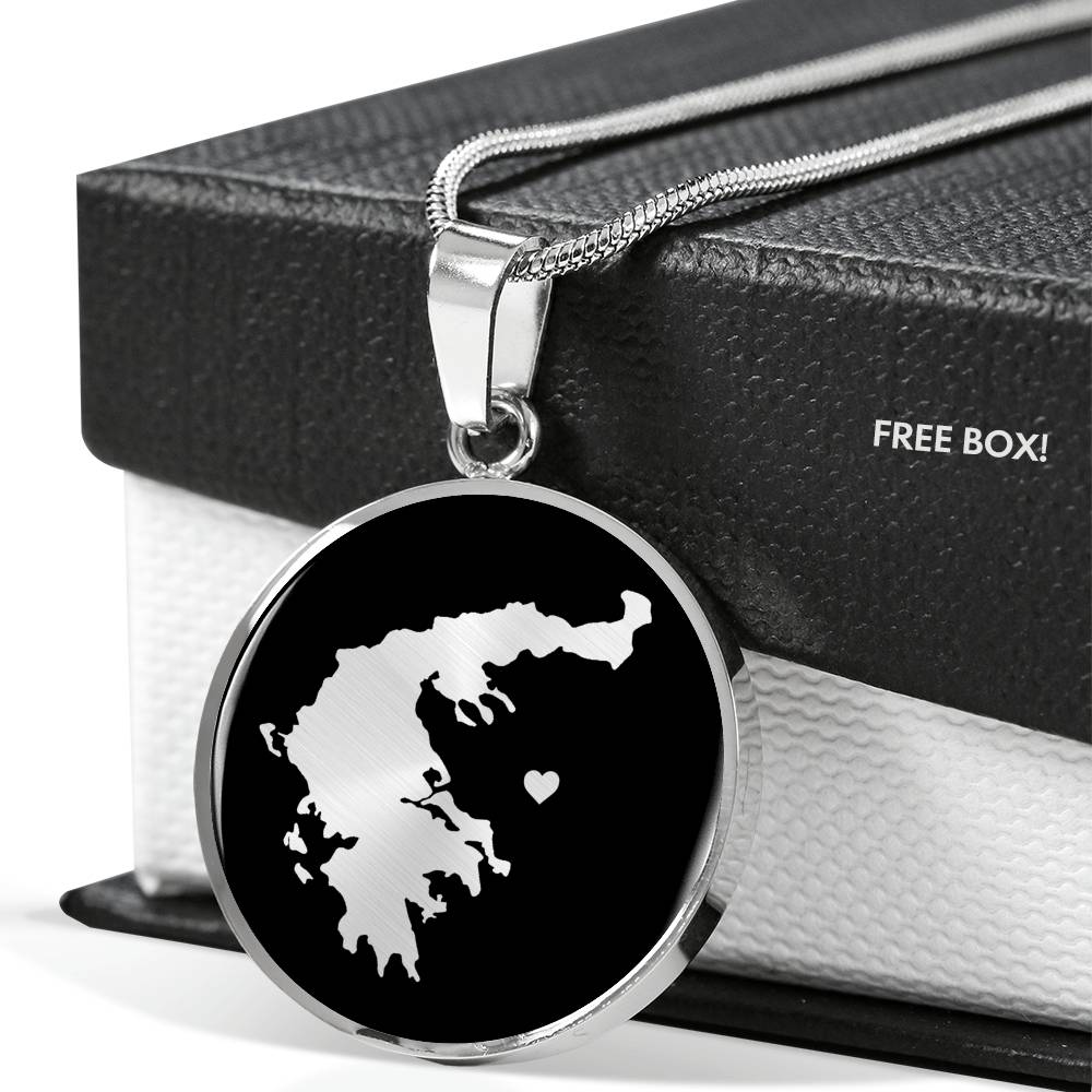 Greece Necklace - Greece Gift