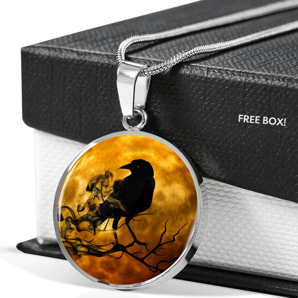 Raven Necklace - Crow Necklace - Gothic jewelry