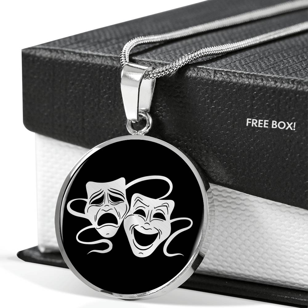 Drama Necklace - Theater Mask Necklace