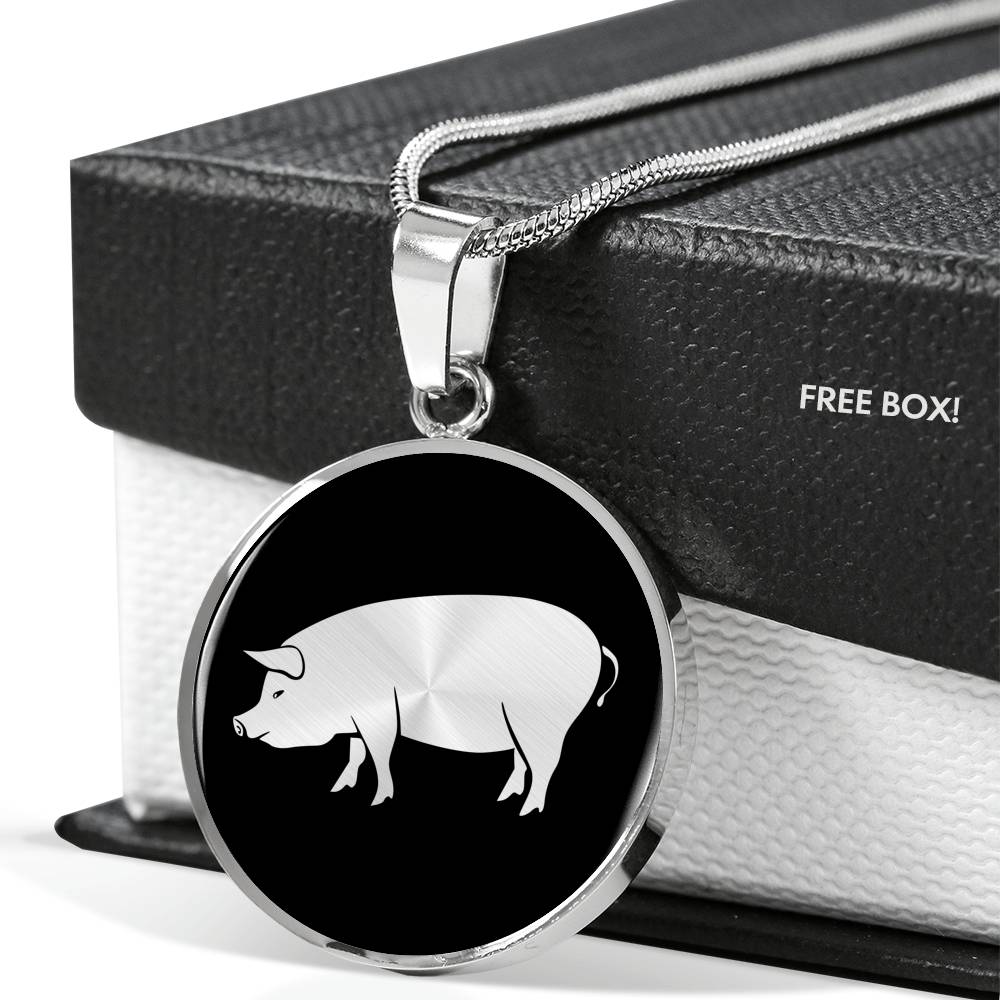 Pig Necklace - Pig Gift