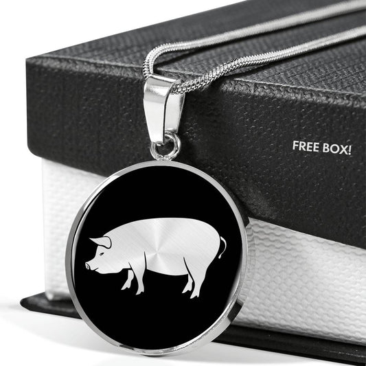 Pig Necklace - Pig Gift
