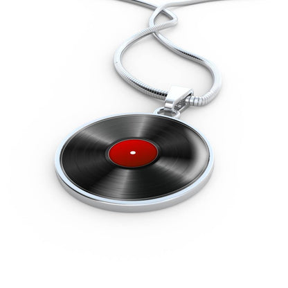 Vinyl Record Pendant - Retro music lover necklace