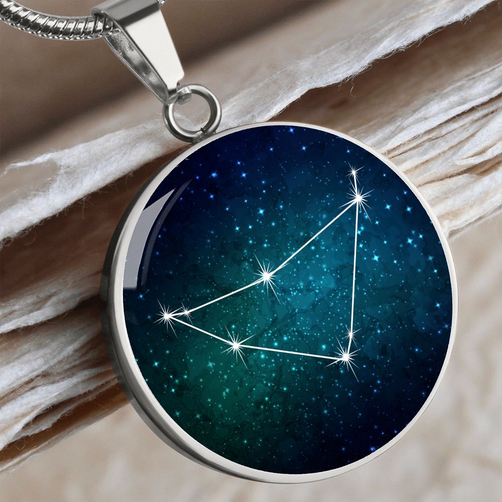 Capricorn Necklace - zodiac necklace, constellation necklace