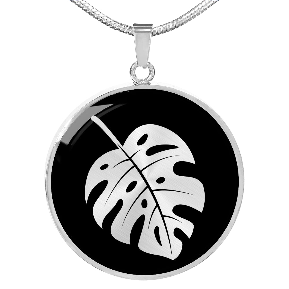 Personalized Monstera Leaf Necklace - Plant Lover Gift