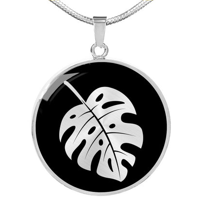 Personalized Monstera Leaf Necklace - Plant Lover Gift